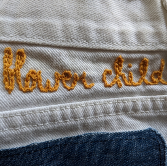 Custom Calvin Klein cutoff shorts| Embroidered - Picture 5 of 7